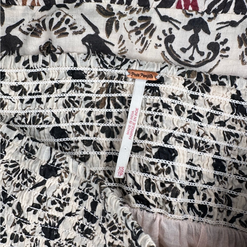 Free People XS Riviera Lined Floral Aztec Mini Skirt - Picture 7 of 9